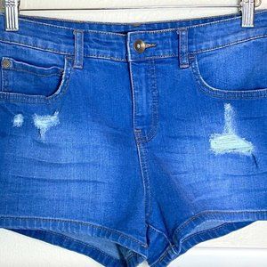 Billabong Distressed Denim Jean Shorts Women's Size 28 Cotton Blend